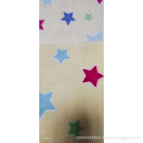 100% Polyester Double Side Flannel Printed Fabric blanket